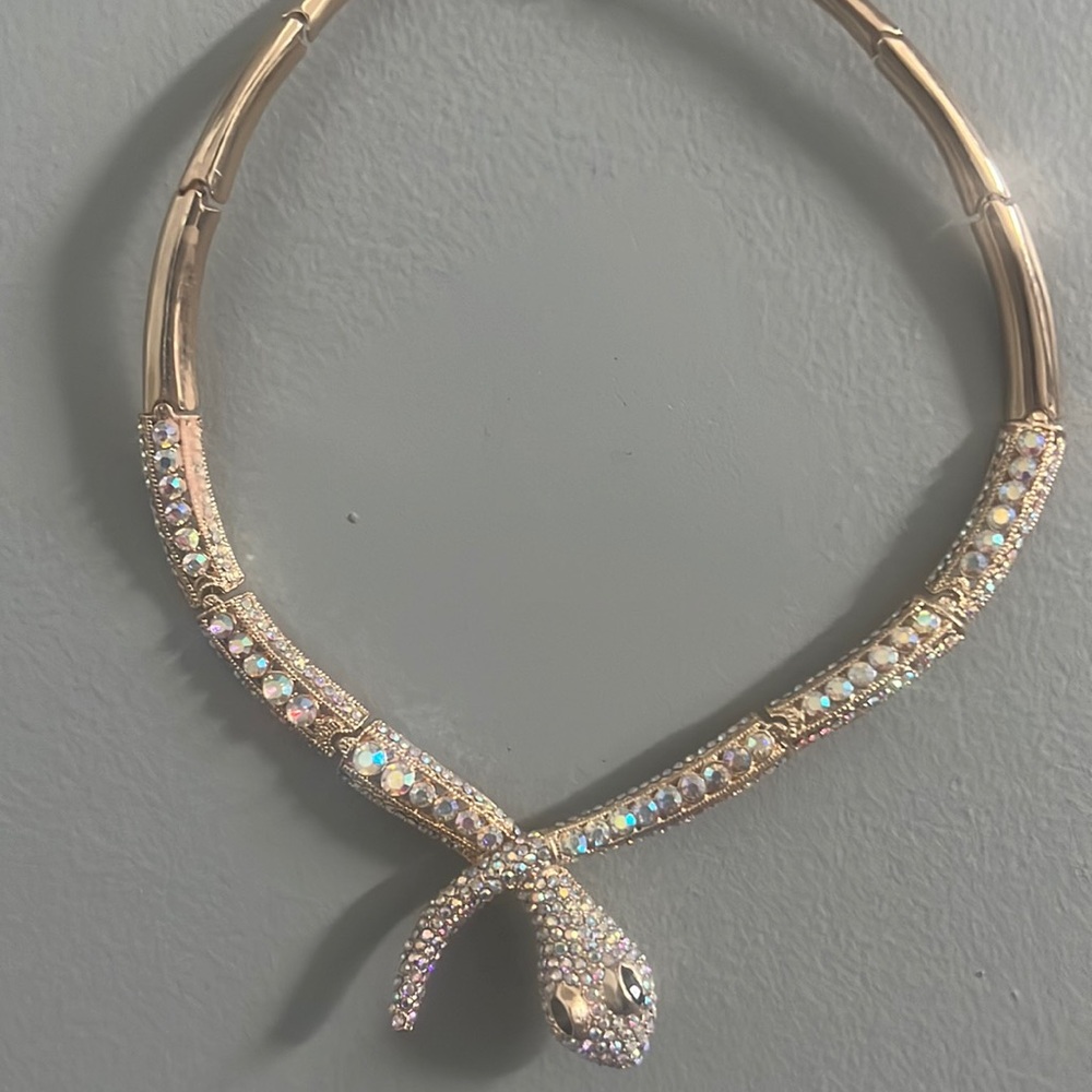 Gold snake necklace